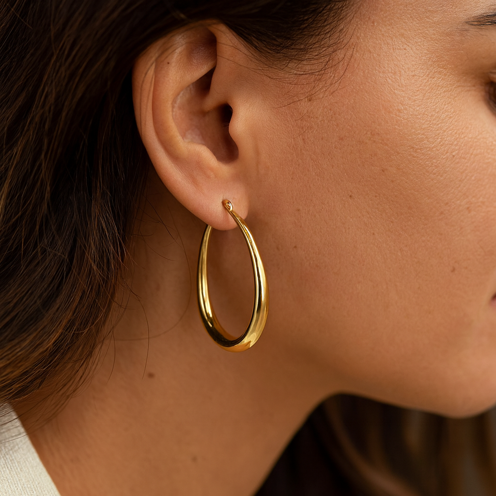 Martina - Vintage Guldörhängen