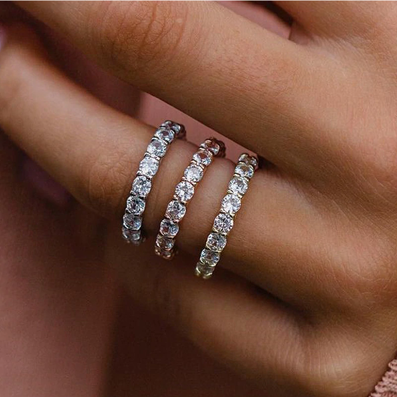 Elizka – Diamantring med dubbel band.