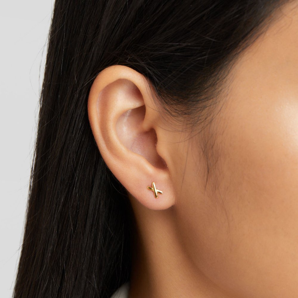 Liza – Guldörhängen i form av en gren.